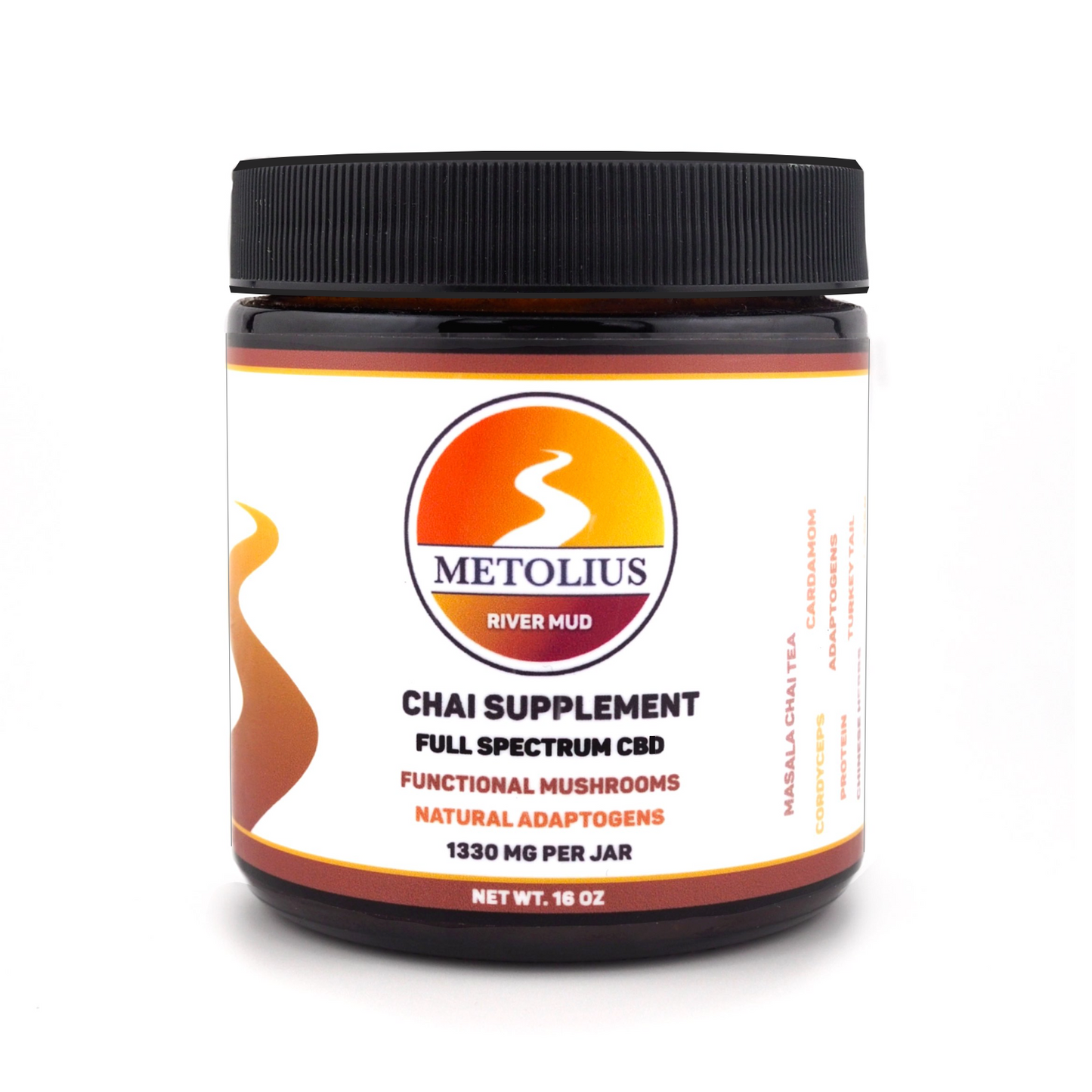 RIVER MUD CHAI - CBD EXTRACT + MEDICINAL MUSHROOMS + NATURAL ADAPTOGENS + MASALA CHAI