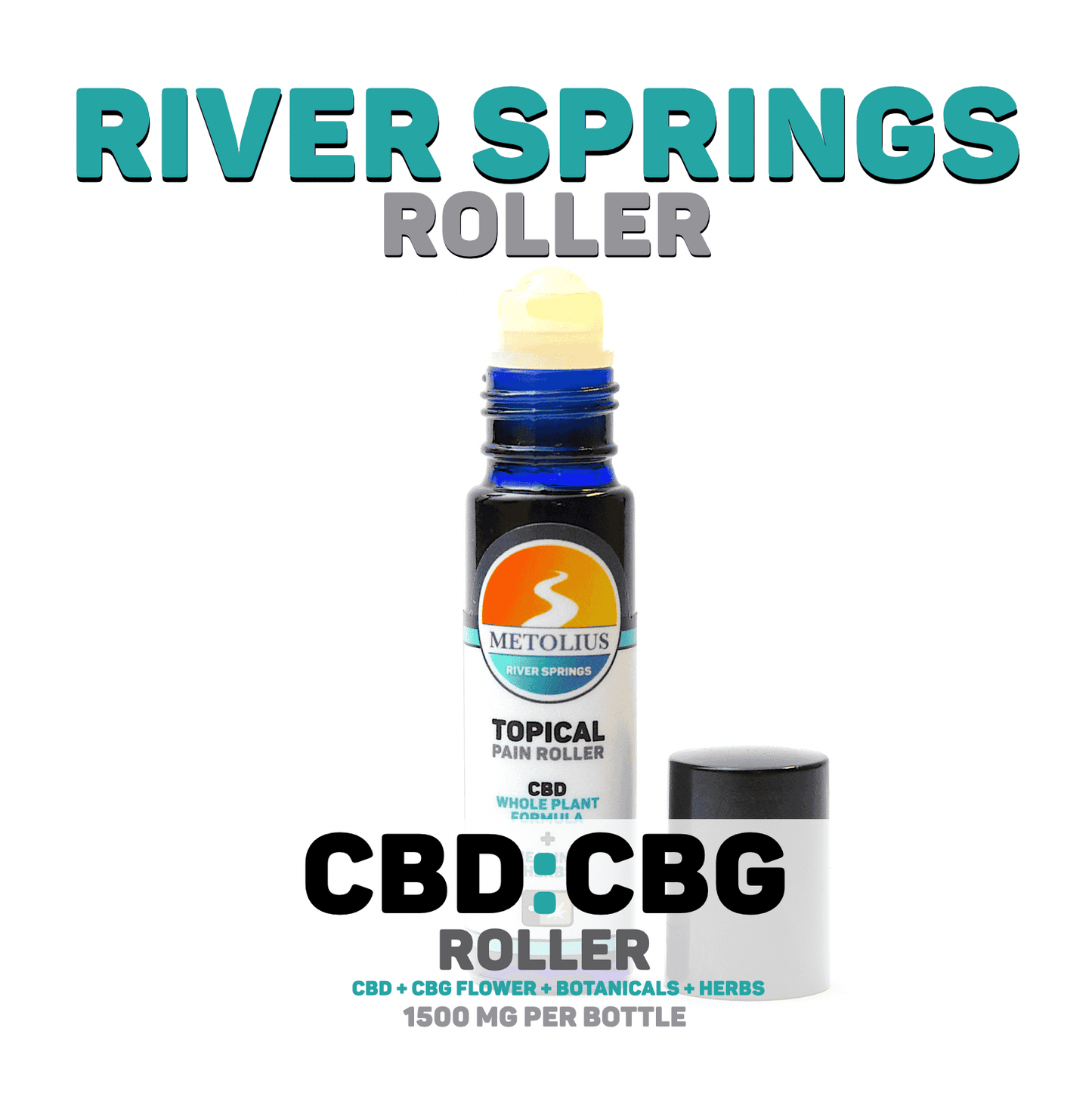 RIVER SPRINGS ROLLER - CBD + CBG EXTRACT + ESSENTIAL OILS + HEALING HERBS
