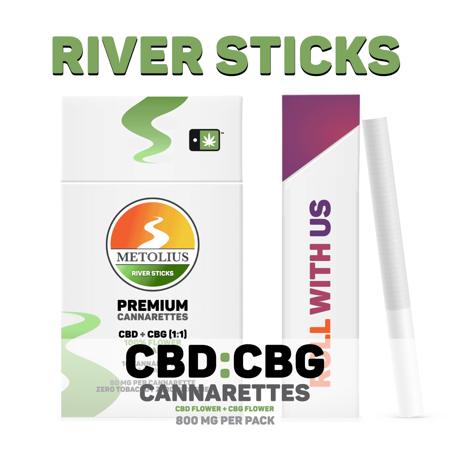 RIVER STICKS - CBD FLOWER + CBG FLOWER