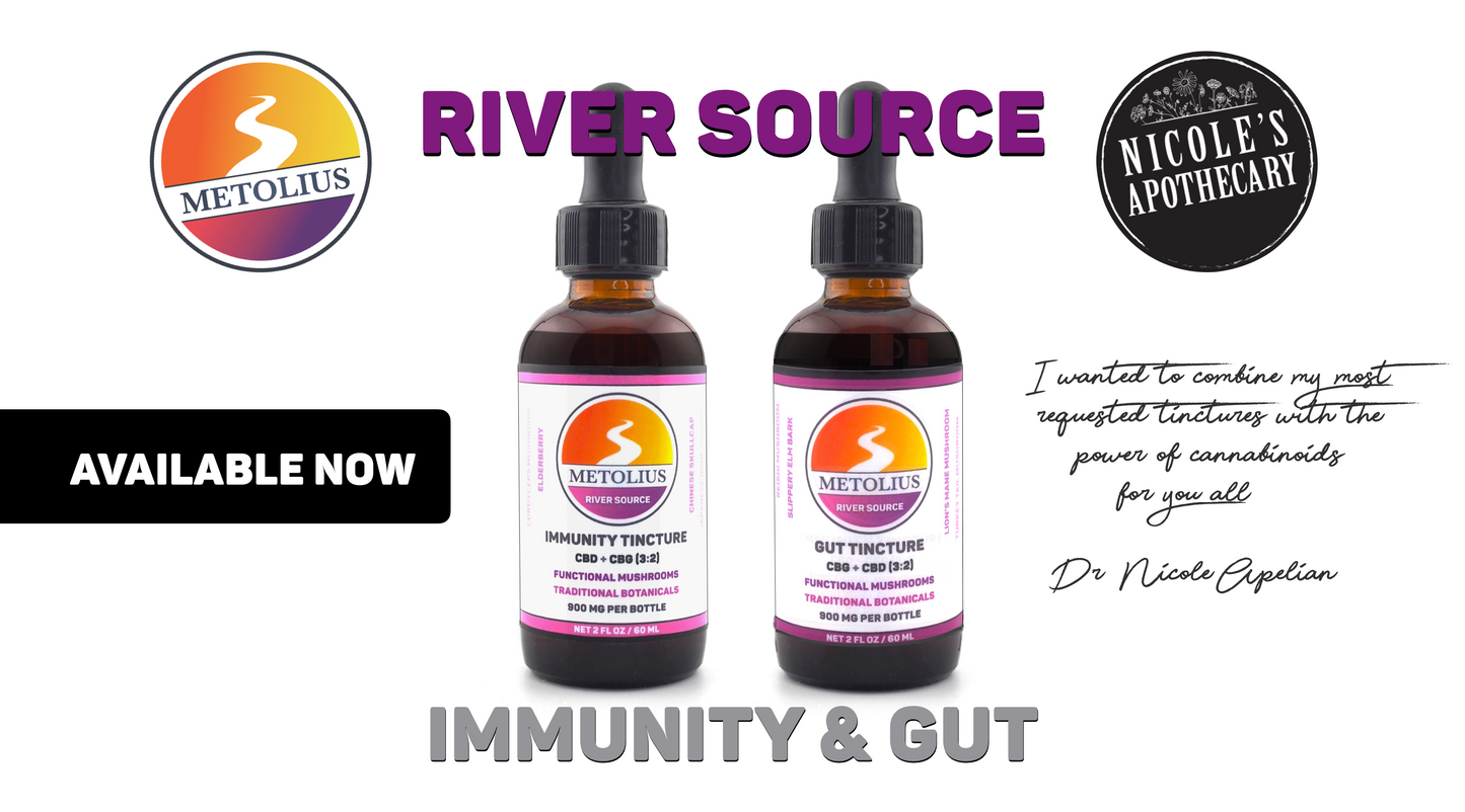 River Source Gut And River Source Immunity Tinctures By Dr. Nicole Apelian Launch To The Market