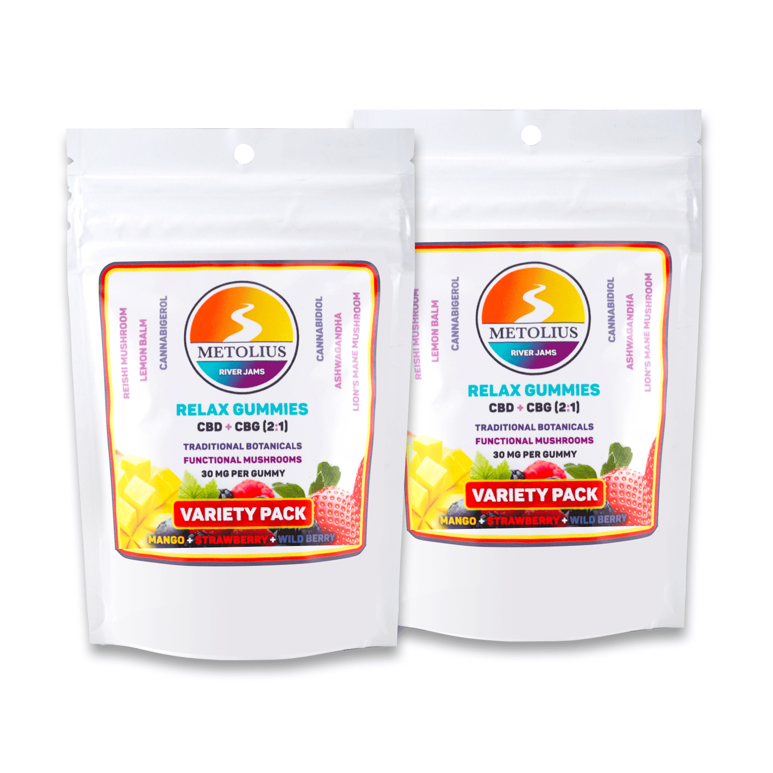 RIVER JAMS RELAX BUNDLE - CBD + CBG + TRADITIONAL BOTANICALS + FUNCTIONAL MUSHROOMS